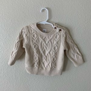Cream knit sweater from GAP kids.